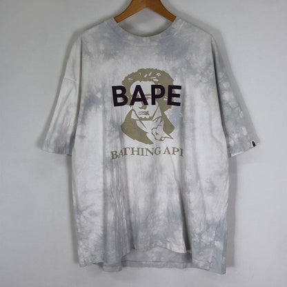 【中古品】【メンズ】 A BATHING APE アベイシングエイプ TIE DYE BATHING APE TEE 001CSJ801005M タイダイ ベイシング エイプ Tシャツ 半袖 トップス 142-251126-ks-11-tei サイズ：XL カラー：ホワイト 万代Net店