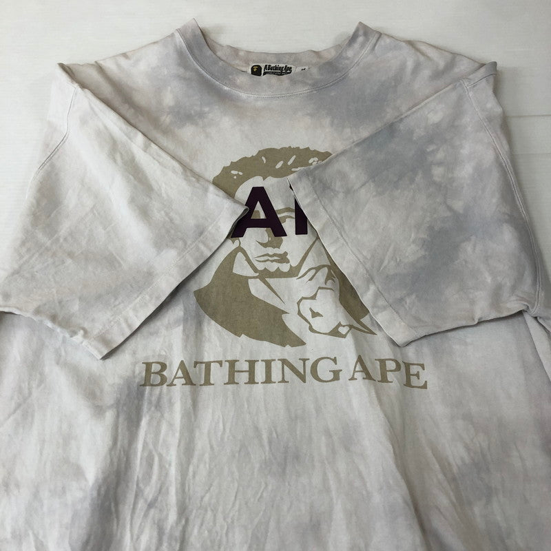 【中古品】【メンズ】 A BATHING APE アベイシングエイプ TIE DYE BATHING APE TEE 001CSJ801005M タイダイ ベイシング エイプ Tシャツ 半袖 トップス 142-251126-ks-11-tei サイズ：XL カラー：ホワイト 万代Net店