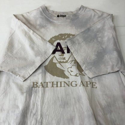 【中古品】【メンズ】 A BATHING APE アベイシングエイプ TIE DYE BATHING APE TEE 001CSJ801005M タイダイ ベイシング エイプ Tシャツ 半袖 トップス 142-251126-ks-11-tei サイズ：XL カラー：ホワイト 万代Net店