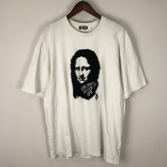 【中古品】【メンズ】 A BATHING APE アベイシングエイプ ART PRINT JACQUARD RELAXED FITTEE 001CSK301311M アートプリント ジャカード リラックス フィット Tシャツ トップス 半袖 142-251115-ts-04-tei サイズ：XL カラー：ホワイト 万代Net店