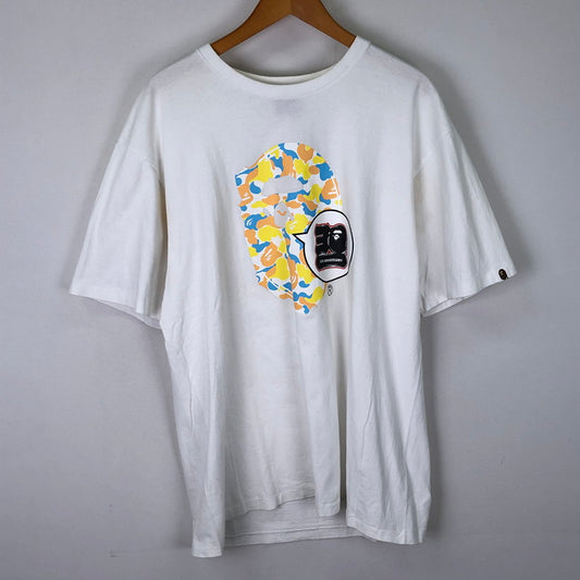 【中古品】【メンズ】 A BATHING APE アベイシングエイプ 30TH ANNIVERSARY S/S TEE 001TEJ221019F 30周年記念 ショートスリーブ Tシャツ トップス 長袖 142-251115-ts-05-tei サイズ：2XL カラー：ホワイト 万代Net店