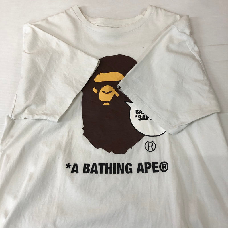 【現状渡し品】【メンズ】 A BATHING APE アベイシングエイプ BAPE STORE SAPPORO APE HEAD TEE 001TEJ721070F ベイプストア サッポロ エイプヘッド Tシャツ 半袖 トップス 142-251126-ks-09-tei サイズ：2XL カラー：ホワイト 万代Net店