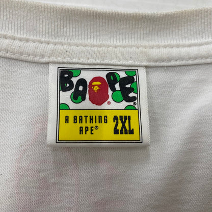 【現状渡し品】【メンズ】 A BATHING APE アベイシングエイプ SAKURA VIEWING S/S Tシャツ サクラ ビューイング ショートスリーブ Tシャツ トップス 半袖 142-260124-ko-15-fuz サイズ：2XL カラー：ホワイト 万代Net店