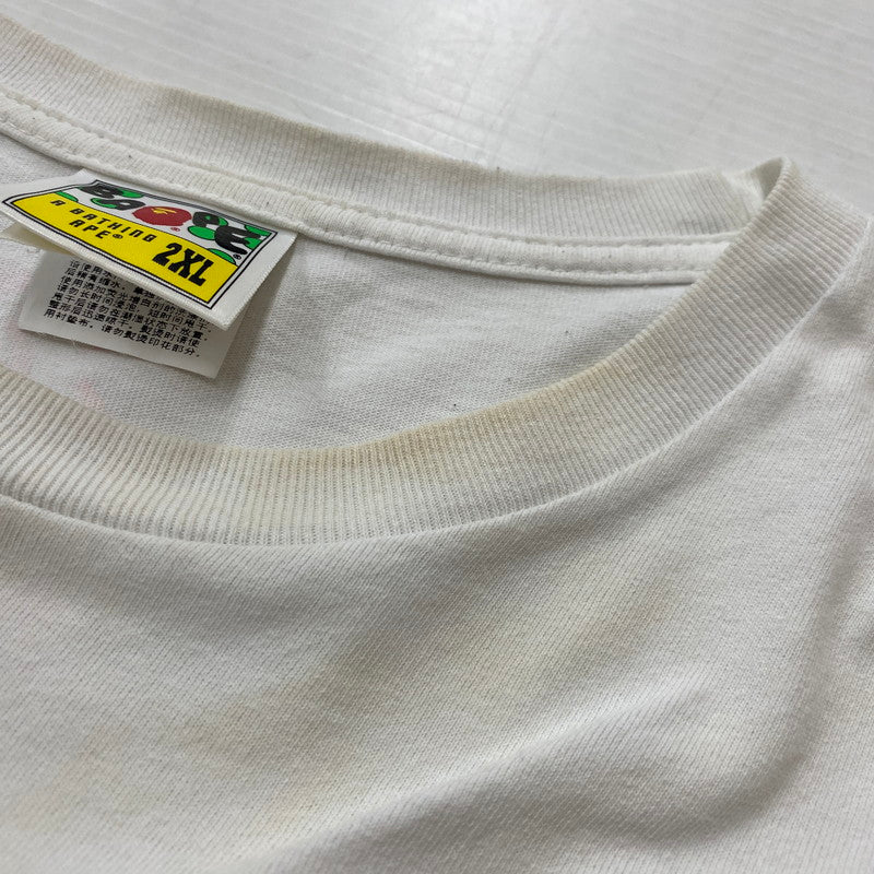 【現状渡し品】【メンズ】 A BATHING APE アベイシングエイプ SAKURA VIEWING S/S Tシャツ サクラ ビューイング ショートスリーブ Tシャツ トップス 半袖 142-260124-ko-15-fuz サイズ：2XL カラー：ホワイト 万代Net店