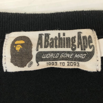 【中古品】【メンズ】 A BATHING APE アベイシングエイプ LOGO PRINT S/S TEE 001CSJ301007M ロゴプリント ショートスリーブ Tシャツ トップス 半袖 142-251115-ts-06-tei サイズ：XL カラー：ブラック 万代Net店