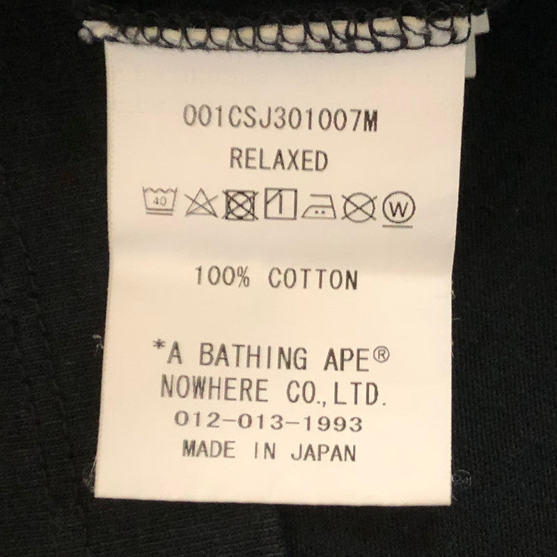 【中古品】【メンズ】 A BATHING APE アベイシングエイプ LOGO PRINT S/S TEE 001CSJ301007M ロゴプリント ショートスリーブ Tシャツ トップス 半袖 142-251115-ts-06-tei サイズ：XL カラー：ブラック 万代Net店