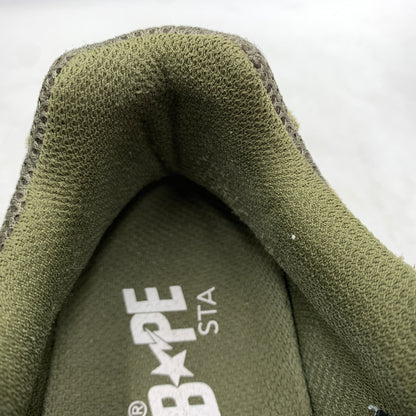 【中古品】【メンズ】 A BATHING APE アベイシングエイプ SHARK STA #2 MX91308 シャークスタ スニーカー 靴 シューズ 162-260627-ko-10-tei サイズ：29cm カラー：オリーブ 万代Net店