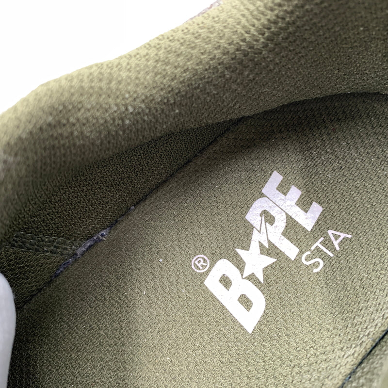 【中古品】【メンズ】 A BATHING APE アベイシングエイプ SHARK STA #2 MX91308 シャークスタ スニーカー 靴 シューズ 162-260627-ko-10-tei サイズ：29cm カラー：オリーブ 万代Net店
