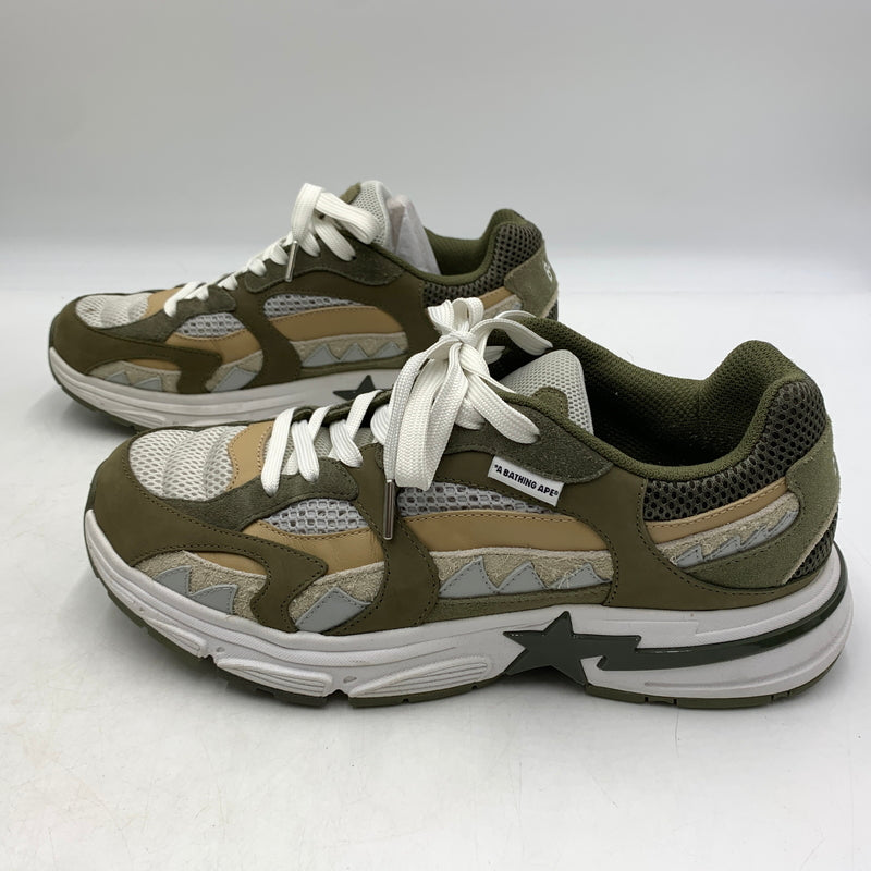 【中古品】【メンズ】 A BATHING APE アベイシングエイプ SHARK STA #2 MX91308 シャークスタ スニーカー 靴 シューズ 162-260627-ko-10-tei サイズ：29cm カラー：オリーブ 万代Net店