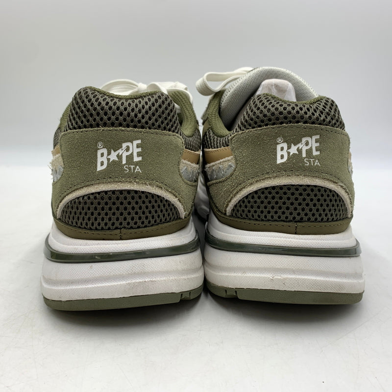 【中古品】【メンズ】 A BATHING APE アベイシングエイプ SHARK STA #2 MX91308 シャークスタ スニーカー 靴 シューズ 162-260627-ko-10-tei サイズ：29cm カラー：オリーブ 万代Net店