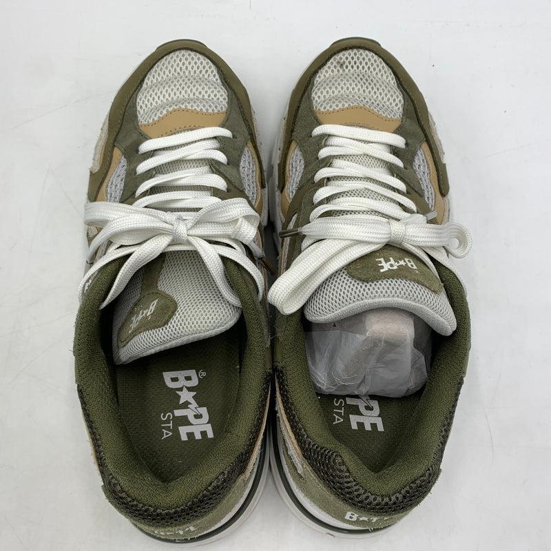【中古品】【メンズ】 A BATHING APE アベイシングエイプ SHARK STA #2 MX91308 シャークスタ スニーカー 靴 シューズ 162-260627-ko-10-tei サイズ：29cm カラー：オリーブ 万代Net店