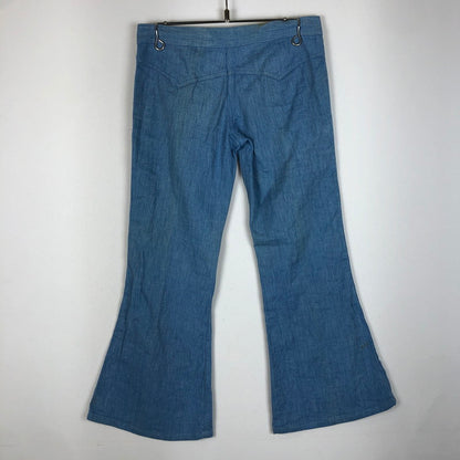 【現状渡し品】【メンズ】 PLUSHBOTTOMS プラッシュボトムズ FLARE DENIM PANTS フレア デニムパンツ ボトムス ジーンズ 156-251225-ks-04-tei サイズ：表記サイズなし カラー：インディゴ 万代Net店