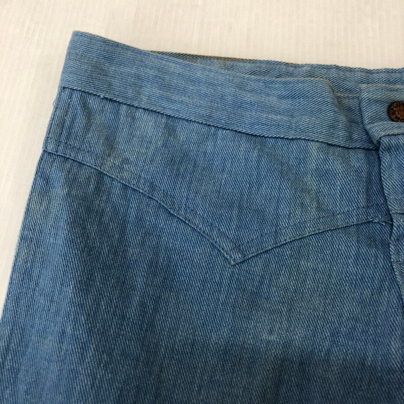 【現状渡し品】【メンズ】 PLUSHBOTTOMS プラッシュボトムズ FLARE DENIM PANTS フレア デニムパンツ ボトムス ジーンズ 156-251225-ks-04-tei サイズ：表記サイズなし カラー：インディゴ 万代Net店