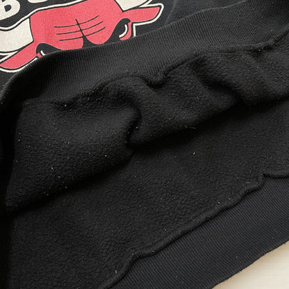 【中古品】【メンズ】 SALEM SPORTSWEAR サレム スポーツウェア CHICAGO BULLS SWEAT シカゴ ブルズ スウェット 長袖 トレーナー 145-251229-yo-04-fuzh サイズ：L カラー：ブラック 万代Net店