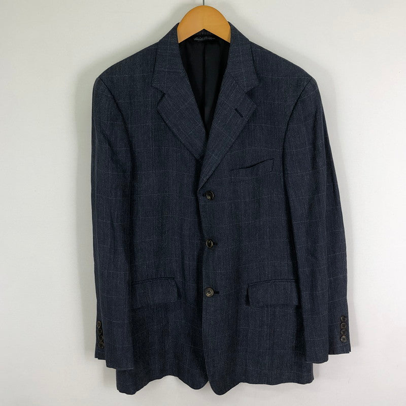 【中古品】【メンズ】 Brooks Brothers ブルックスブラザーズ TAILORED JACKET テーラード ジャケット アウター 三角タグ 145-251124-yo-18-tei サイズ：38SHT 32W カラー：スモーキーネイビー(グレー/ネイビー系) 万代Net店