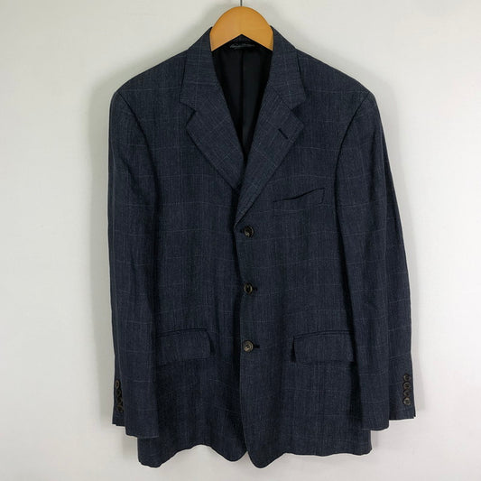 【中古品】【メンズ】 Brooks Brothers ブルックスブラザーズ TAILORED JACKET テーラード ジャケット アウター 三角タグ 145-251124-yo-18-tei サイズ：38SHT 32W カラー：スモーキーネイビー(グレー/ネイビー系) 万代Net店