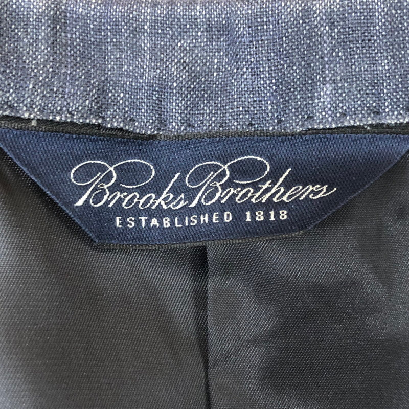 【中古品】【メンズ】 Brooks Brothers ブルックスブラザーズ TAILORED JACKET テーラード ジャケット アウター 三角タグ 145-251124-yo-18-tei サイズ：38SHT 32W カラー：スモーキーネイビー(グレー/ネイビー系) 万代Net店
