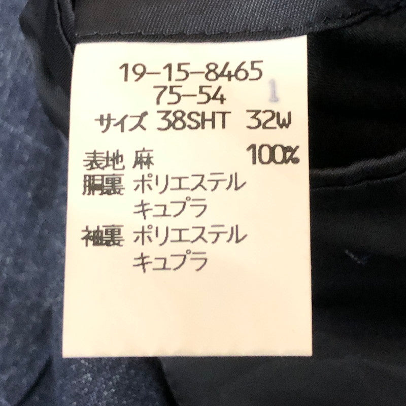【中古品】【メンズ】 Brooks Brothers ブルックスブラザーズ TAILORED JACKET テーラード ジャケット アウター 三角タグ 145-251124-yo-18-tei サイズ：38SHT 32W カラー：スモーキーネイビー(グレー/ネイビー系) 万代Net店