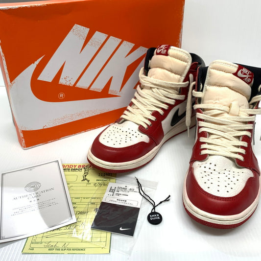 【中古品】【メンズ】 NIKE ナイキ AIR JORDAN 1 HIGH OG LOST & FOUND CHICAGO DZ5485-612 エアジョーダン1 ハイ スニーカー 靴 シューズ 160-260624-ko-03-tei サイズ：27.5cm カラー：レッド 万代Net店
