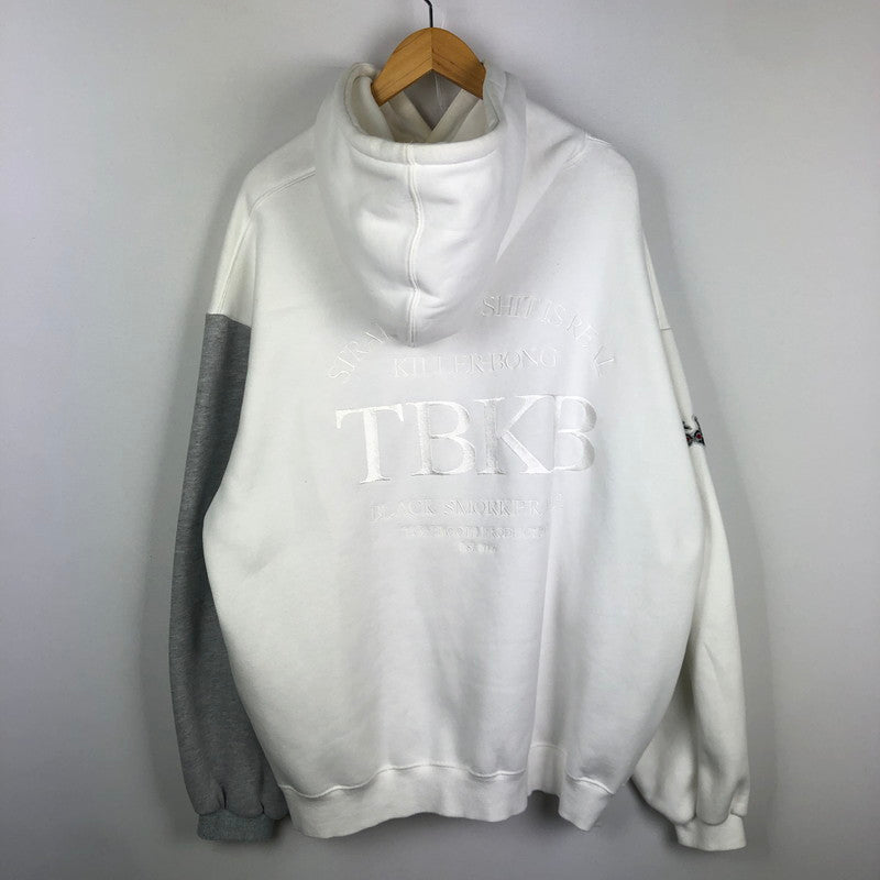 【中古品】【メンズ】 TIGHTBOOTH タイトブース × KILLER BONG キラーボング 別注 コラボ CYBORG HOODIE サイボーグ フーディ トップス プルオーバーパーカー 142-251005-ts-05-tei サイズ：XL カラー：ホワイト 万代Net店