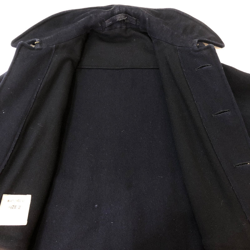 【中古品】【メンズ】 ROYAL NAVY ロイヤルネイビー 60's WATCH COAT VINTAGE 60年代 ウォッチコート アウター ヴィンテージ 145-251007-yo-22-tei サイズ：2 カラー：ネイビー 万代Net店