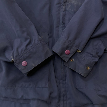 【現状渡し品】【メンズ】 STUSSY ステューシー NYLON JACKET ナイロンジャケット ライトアウター フルジップ 紺タグ 142-251217-ts-02-tei サイズ：M カラー：ネイビー 万代Net店