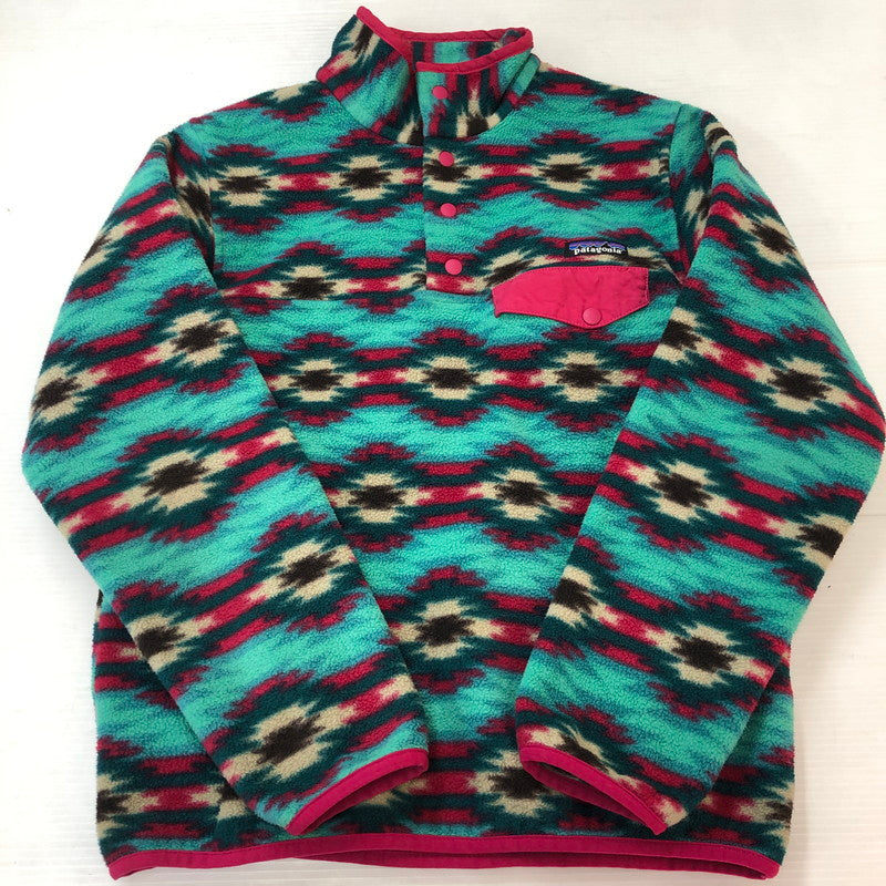 【中古品】【レディース】 patagonia パタゴニア SYNCHILLA SNAP-T PULLOVER 25455FA15 シンチラ スナップT プルオーバー ライトアウター フリースジャケット 144-251007-yo-16-fuz サイズ：WOMEN S カラー：総柄 万代Net店