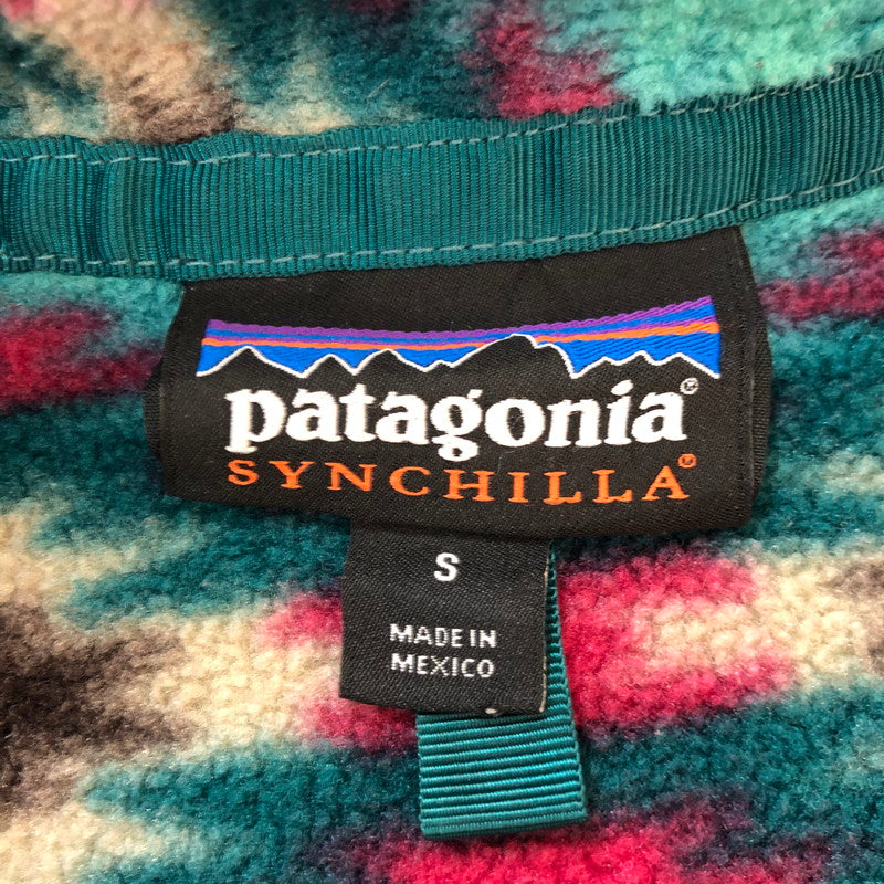 【中古品】【レディース】 patagonia パタゴニア SYNCHILLA SNAP-T PULLOVER 25455FA15 シンチラ スナップT プルオーバー ライトアウター フリースジャケット 144-251007-yo-16-fuz サイズ：WOMEN S カラー：総柄 万代Net店