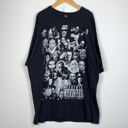 【中古品】【メンズ】 ICEDOUT アイスアウト PANTAL ADVISORY TEE アドバイザリー Tシャツ 半袖 トップス ラッパー 145-260801-sa-08-tei サイズ：4XL カラー：ブラック 万代Net店