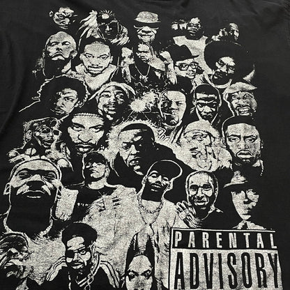 【中古品】【メンズ】 ICEDOUT アイスアウト PANTAL ADVISORY TEE アドバイザリー Tシャツ 半袖 トップス ラッパー 145-260801-sa-08-tei サイズ：4XL カラー：ブラック 万代Net店