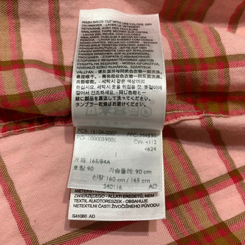 【中古品】【メンズ】 LEVI'S MADE&CRAFTED リーバイス メイドアンドクラフテッド COTTON OPEN COLLAR CHECK SHIRT コットン オープンカラー チェックシャツ 半袖 トップス 145-260703-yo-09-tei サイズ：1 カラー：ピンク 万代Net店