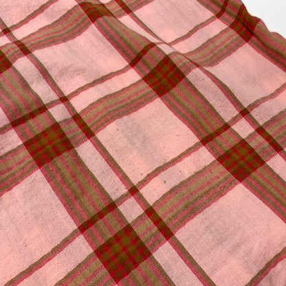 【中古品】【メンズ】 LEVI'S MADE&CRAFTED リーバイス メイドアンドクラフテッド COTTON OPEN COLLAR CHECK SHIRT コットン オープンカラー チェックシャツ 半袖 トップス 145-260703-yo-09-tei サイズ：1 カラー：ピンク 万代Net店