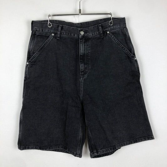 【中古品】【メンズ】 Carhartt カーハート Carhartt WIP カーハート ワークインプログレス RIVET SHORT I034319 リベット ショーツ ボトムス デニムパンツ ハーフパンツ ショートパンツ 156-251007-yo-30-tei サイズ：M カラー：ブラック 万代Net店