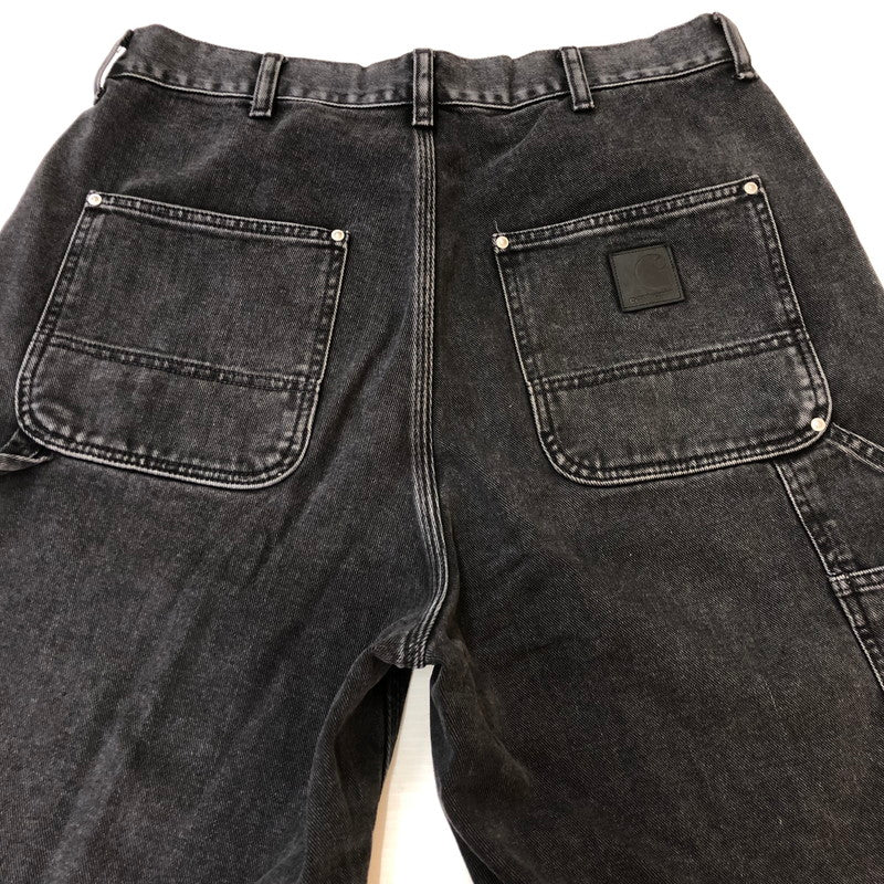 【中古品】【メンズ】 Carhartt カーハート Carhartt WIP カーハート ワークインプログレス RIVET SHORT I034319 リベット ショーツ ボトムス デニムパンツ ハーフパンツ ショートパンツ 156-251007-yo-30-tei サイズ：M カラー：ブラック 万代Net店