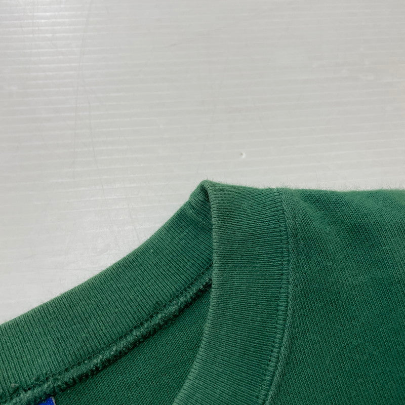 【中古品】【メンズ】 Champion チャンピオン 90's LOGO L/S SHIRT 90年代 ロゴ ロングスリーブ シャツ 長袖 トップス 青タグ 145-251229-yo-02-fuz サイズ：L カラー：グリーン 万代Net店