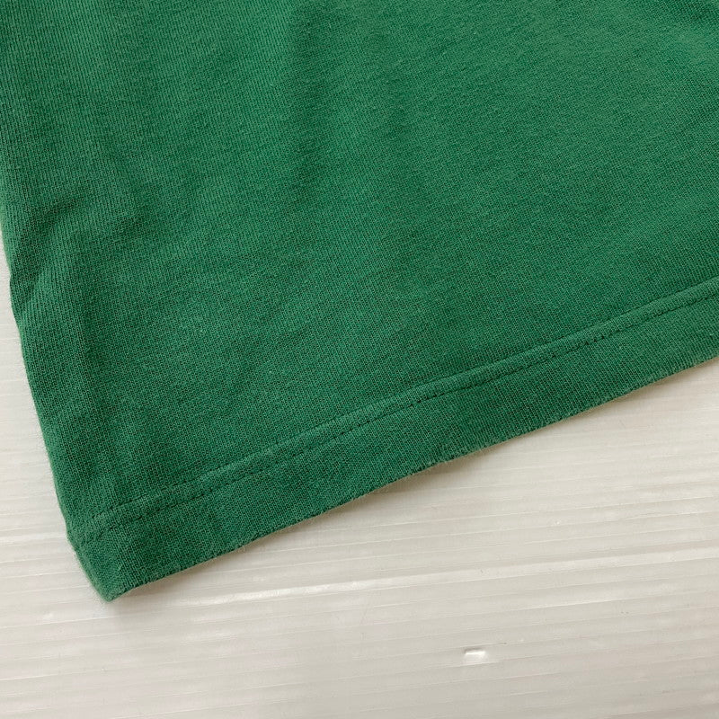 【中古品】【メンズ】 Champion チャンピオン 90's LOGO L/S SHIRT 90年代 ロゴ ロングスリーブ シャツ 長袖 トップス 青タグ 145-251229-yo-02-fuz サイズ：L カラー：グリーン 万代Net店
