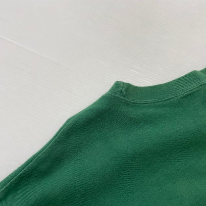 【中古品】【メンズ】 Champion チャンピオン 90's LOGO L/S SHIRT 90年代 ロゴ ロングスリーブ シャツ 長袖 トップス 青タグ 145-251229-yo-02-fuz サイズ：L カラー：グリーン 万代Net店