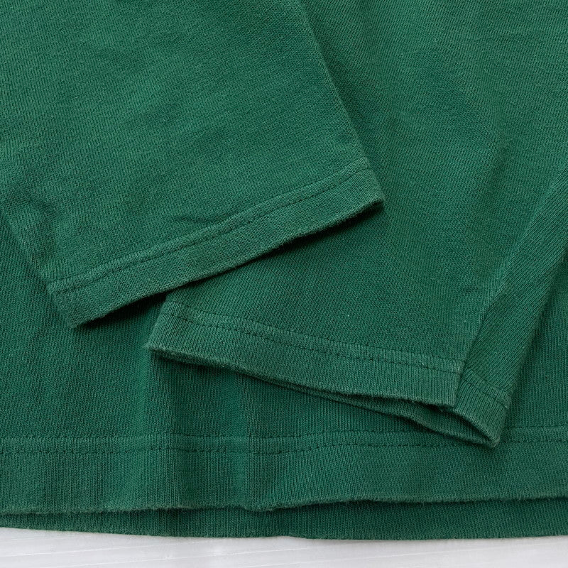 【中古品】【メンズ】 Champion チャンピオン 90's LOGO L/S SHIRT 90年代 ロゴ ロングスリーブ シャツ 長袖 トップス 青タグ 145-251229-yo-02-fuz サイズ：L カラー：グリーン 万代Net店