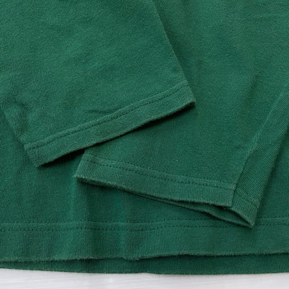 【中古品】【メンズ】 Champion チャンピオン 90's LOGO L/S SHIRT 90年代 ロゴ ロングスリーブ シャツ 長袖 トップス 青タグ 145-251229-yo-02-fuz サイズ：L カラー：グリーン 万代Net店
