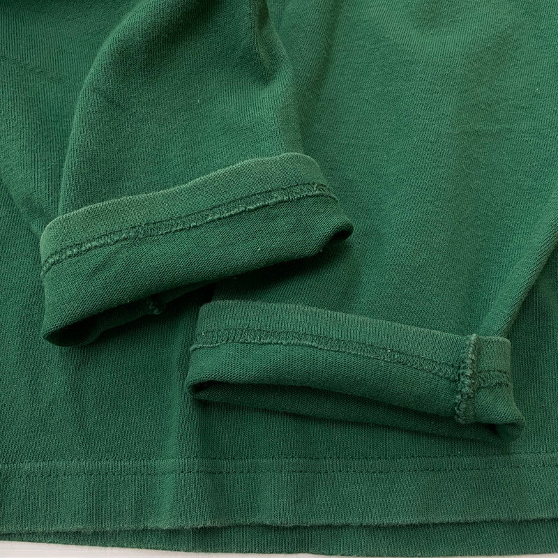 【中古品】【メンズ】 Champion チャンピオン 90's LOGO L/S SHIRT 90年代 ロゴ ロングスリーブ シャツ 長袖 トップス 青タグ 145-251229-yo-02-fuz サイズ：L カラー：グリーン 万代Net店