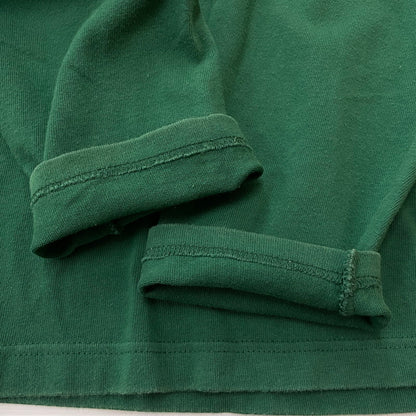 【中古品】【メンズ】 Champion チャンピオン 90's LOGO L/S SHIRT 90年代 ロゴ ロングスリーブ シャツ 長袖 トップス 青タグ 145-251229-yo-02-fuz サイズ：L カラー：グリーン 万代Net店