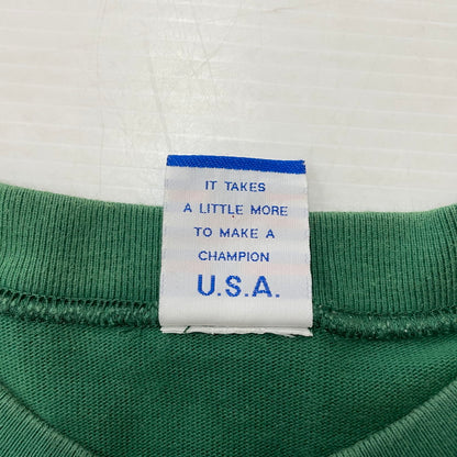 【中古品】【メンズ】 Champion チャンピオン 90's LOGO L/S SHIRT 90年代 ロゴ ロングスリーブ シャツ 長袖 トップス 青タグ 145-251229-yo-02-fuz サイズ：L カラー：グリーン 万代Net店