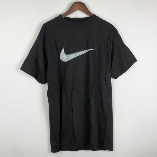 【中古品】【メンズ】 NIKE ナイキ 90’s BIG SWOOSH S/S TEE 90年代 ビッグ スウッシュ ショートスリーブ Tシャツ 半袖 トップス USA製 148-251006-ks-26-tei サイズ：L カラー：ブラック 万代Net店