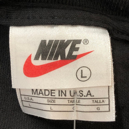 【中古品】【メンズ】 NIKE ナイキ 90’s BIG SWOOSH S/S TEE 90年代 ビッグ スウッシュ ショートスリーブ Tシャツ 半袖 トップス USA製 148-251006-ks-26-tei サイズ：L カラー：ブラック 万代Net店