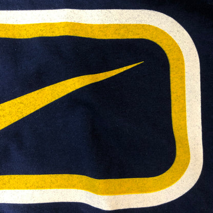 【中古品】【メンズ】 NIKE ナイキ S/S LOGO PRINT TEE 670452 ショートスリーブ ロゴ プリント Tシャツ 半袖 トップス 148-251006-ks-25-tei サイズ：L カラー：ネイビー 万代Net店