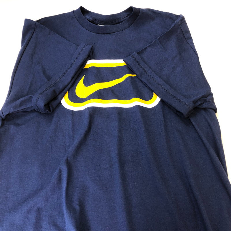 【中古品】【メンズ】 NIKE ナイキ S/S LOGO PRINT TEE 670452 ショートスリーブ ロゴ プリント Tシャツ 半袖 トップス 148-251006-ks-25-tei サイズ：L カラー：ネイビー 万代Net店