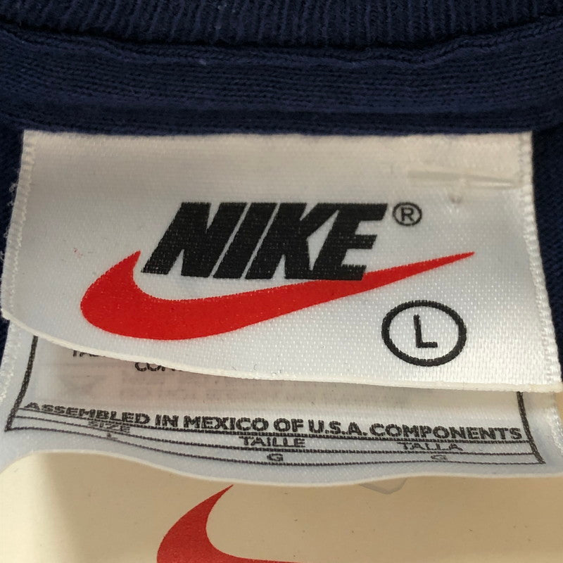 【中古品】【メンズ】 NIKE ナイキ S/S LOGO PRINT TEE 670452 ショートスリーブ ロゴ プリント Tシャツ 半袖 トップス 148-251006-ks-25-tei サイズ：L カラー：ネイビー 万代Net店