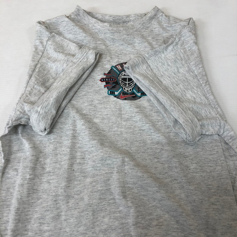 【中古品】【メンズ】 NIKE ナイキ 90’s STREET HOCKEY S/S TEE 90年代 ストリート ホッケー ショートスリーブ Tシャツ トップス 半袖 148-251127-ts-30-tei サイズ：XL カラー：グレー 万代Net店