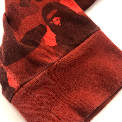 【中古品】【メンズ】 A BATHING APE アベイシングエイプ COLOR CAMO BUSY SHARK L/S TEE 001LTI301007M カラーカモ ビジーシャーク ロングスリーブ Tシャツ 半袖 トップス 142-251126-ks-12-tei サイズ：XL カラー：レッド 万代Net店