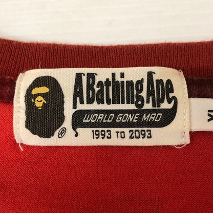 【中古品】【メンズ】 A BATHING APE アベイシングエイプ COLOR CAMO BUSY SHARK L/S TEE 001LTI301007M カラーカモ ビジーシャーク ロングスリーブ Tシャツ 半袖 トップス 142-251126-ks-12-tei サイズ：XL カラー：レッド 万代Net店